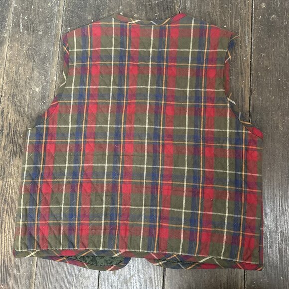 VTG Plaid Vest Lined Northern Isles Women’s L button up Classic Tailored - Picture 7 of 7